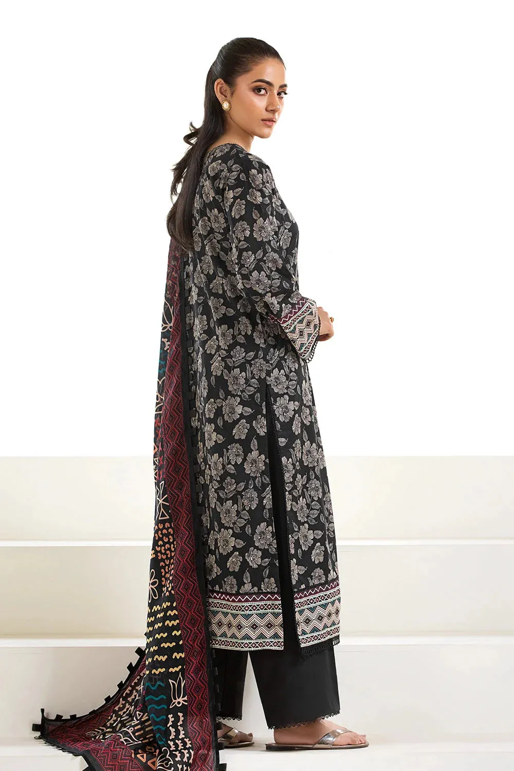 2PC Unstitched Printed Lawn Shirt and Dupatta KSD-2629