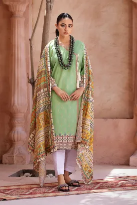 2PC Unstitched Printed Lawn Shirt and Dupatta KSD-2655