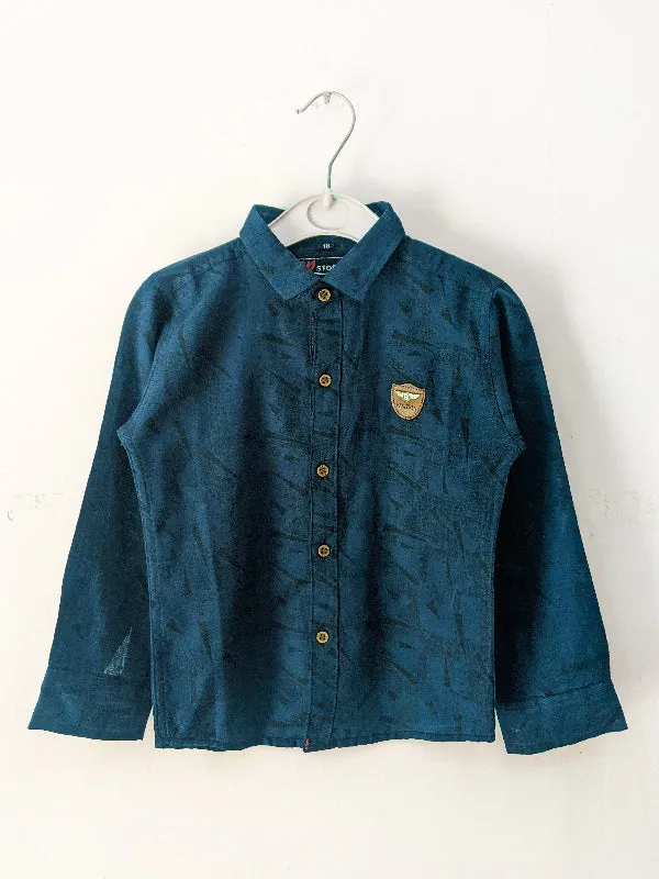 3Yrs - 13Yrs Blue Casual Shirt for Boys BFS06