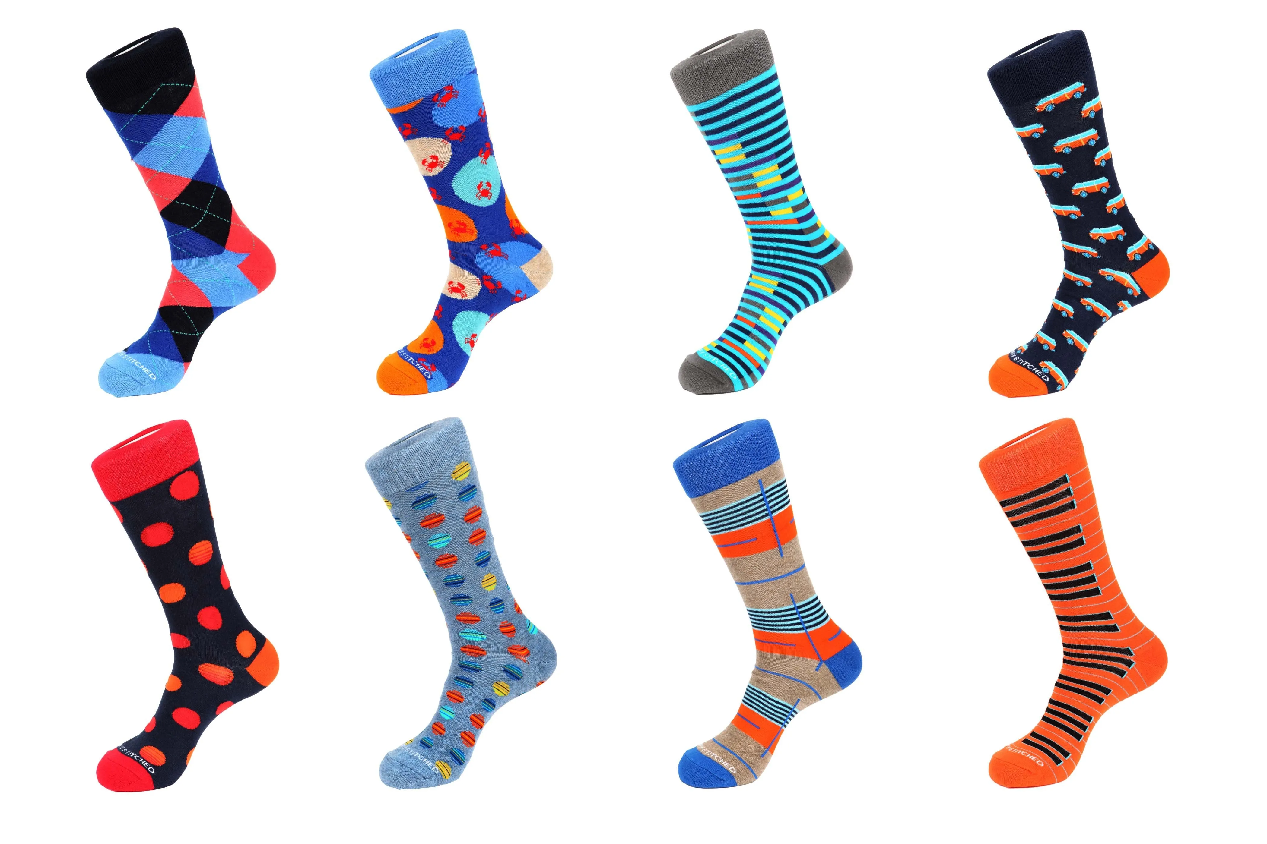 8 Pair Combo Pack Socks