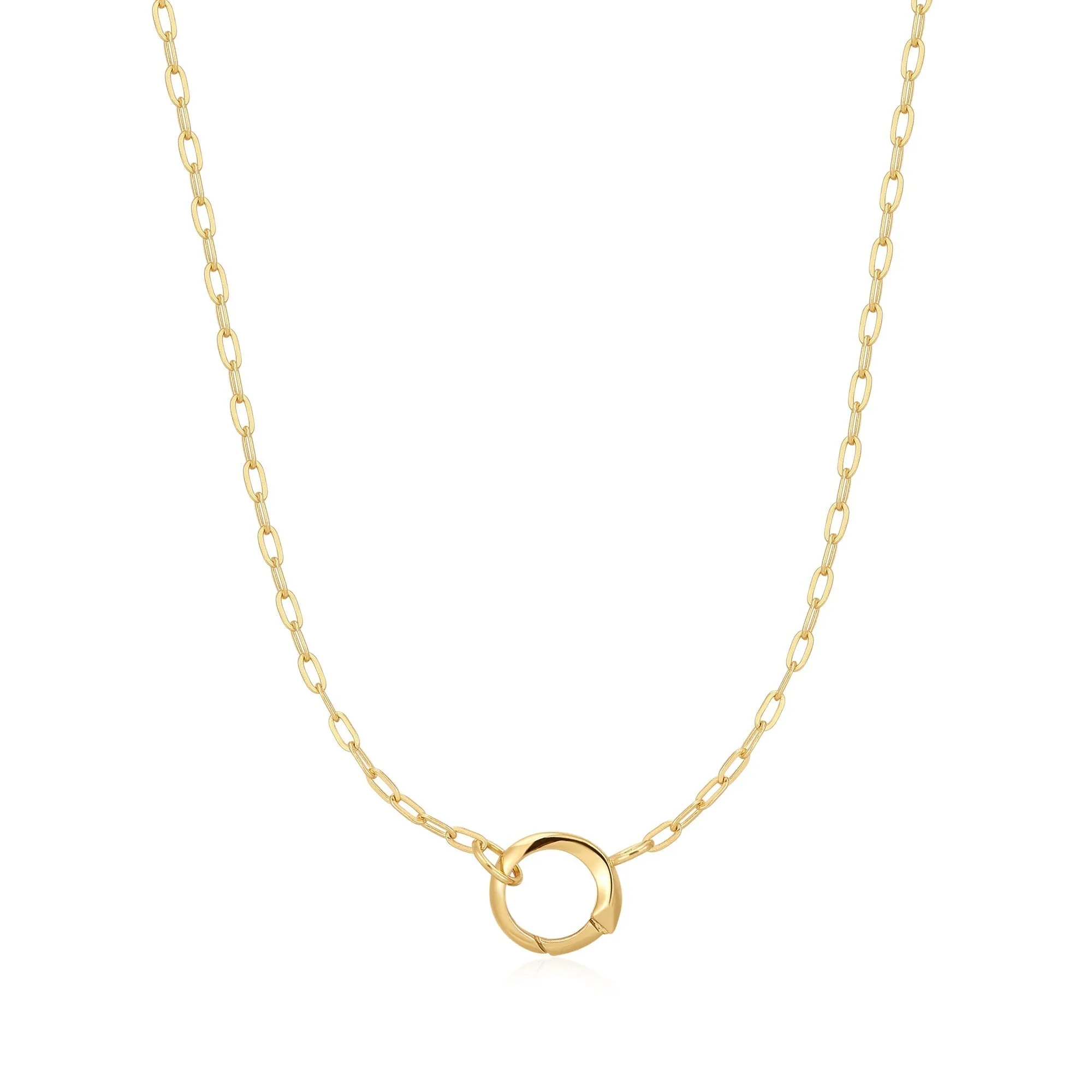 Ania Haie Gold Mini Link Charm Chain Connector Necklace