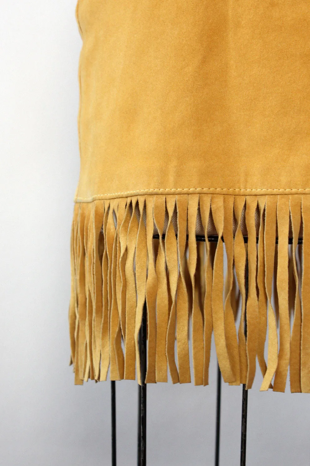 Anna Sui Sand Suede Fringe Mini S/M