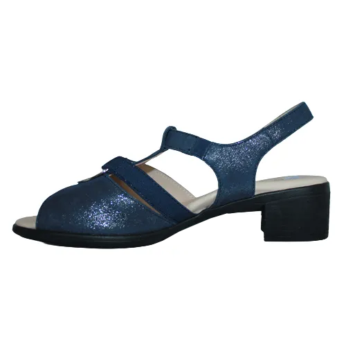 Ara Wide Fit Sandals - 35730 - Navy