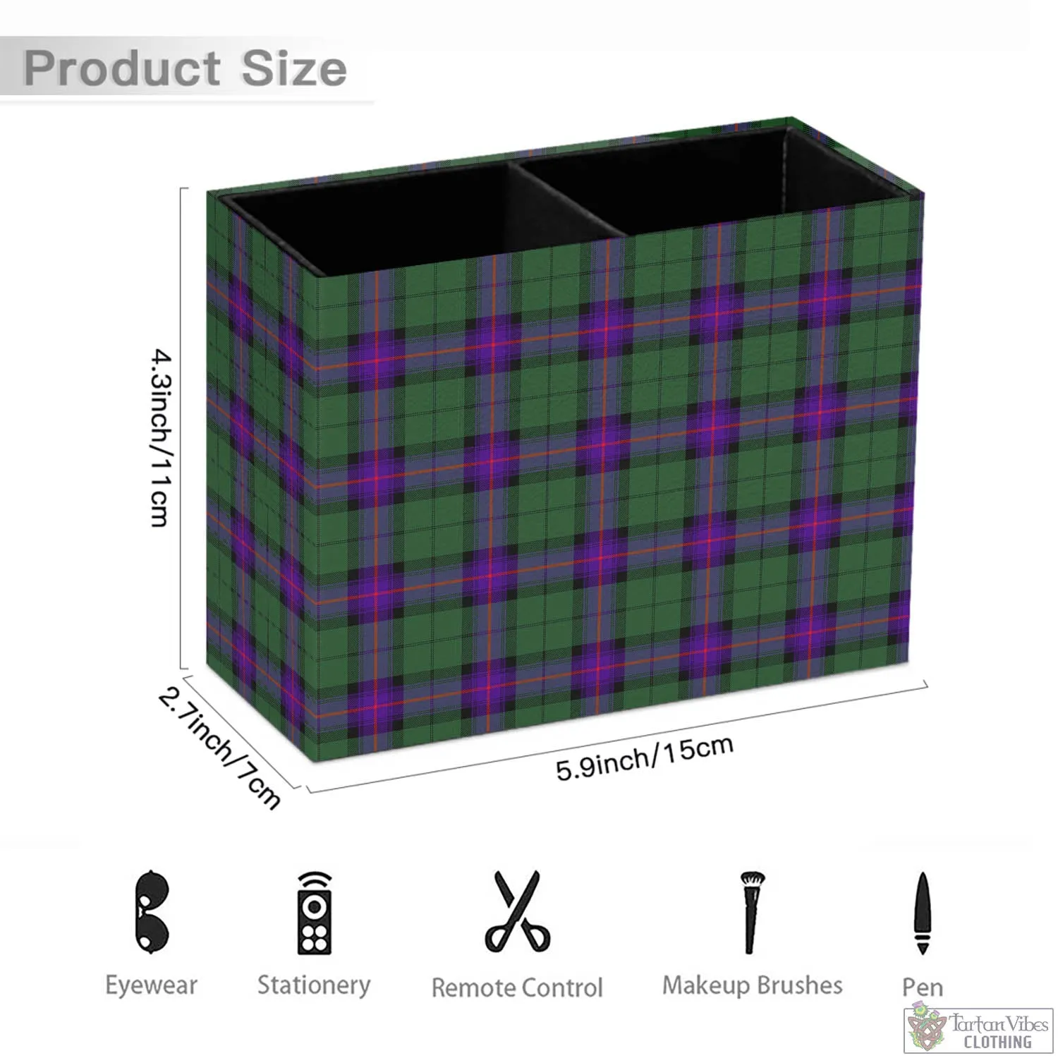 Armstrong Modern Tartan Pen Holder