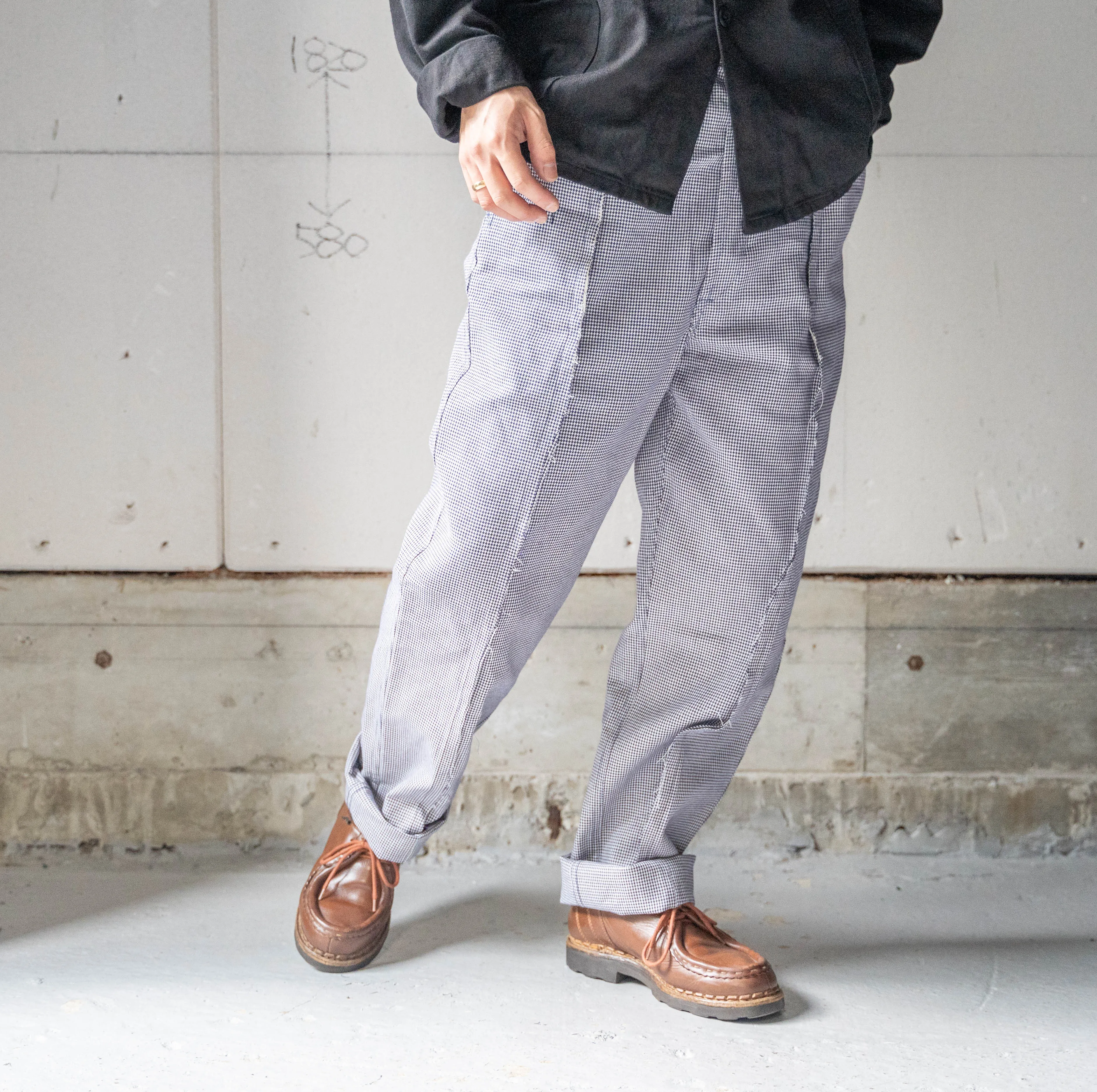 around 1980s Europe chef × chef docking wide pants