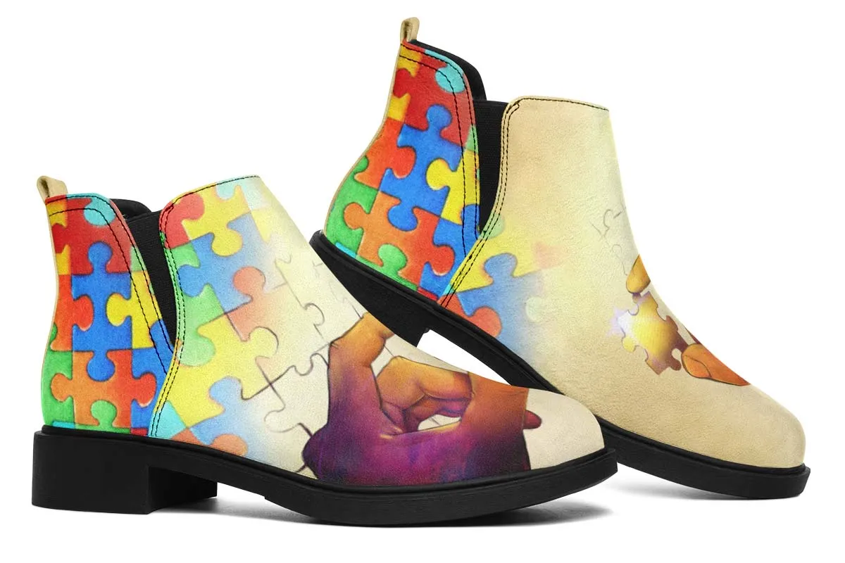 Artistic Autism Awareness Neat Vibe Boots