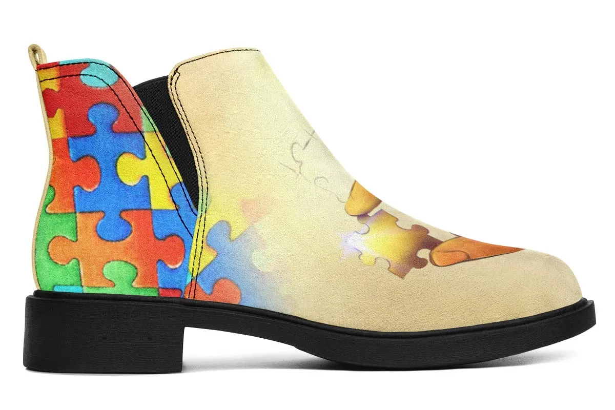 Artistic Autism Awareness Neat Vibe Boots