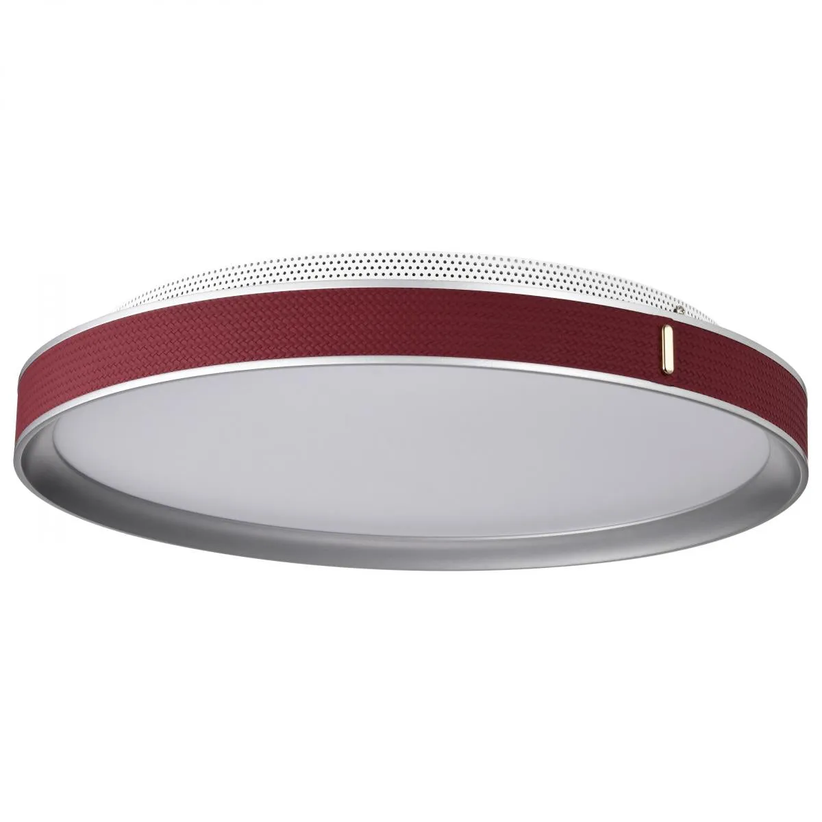 Bandon 20" LED Flush Mount Light, Gray with Red Wrap, Acrylic Lens