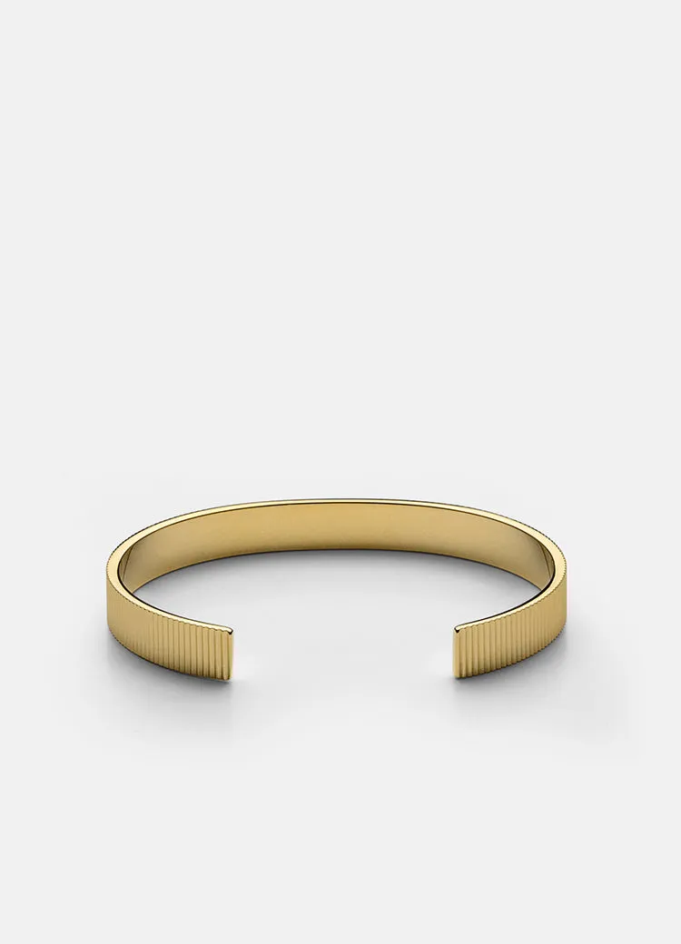 Bangle | Ribbed | Gold