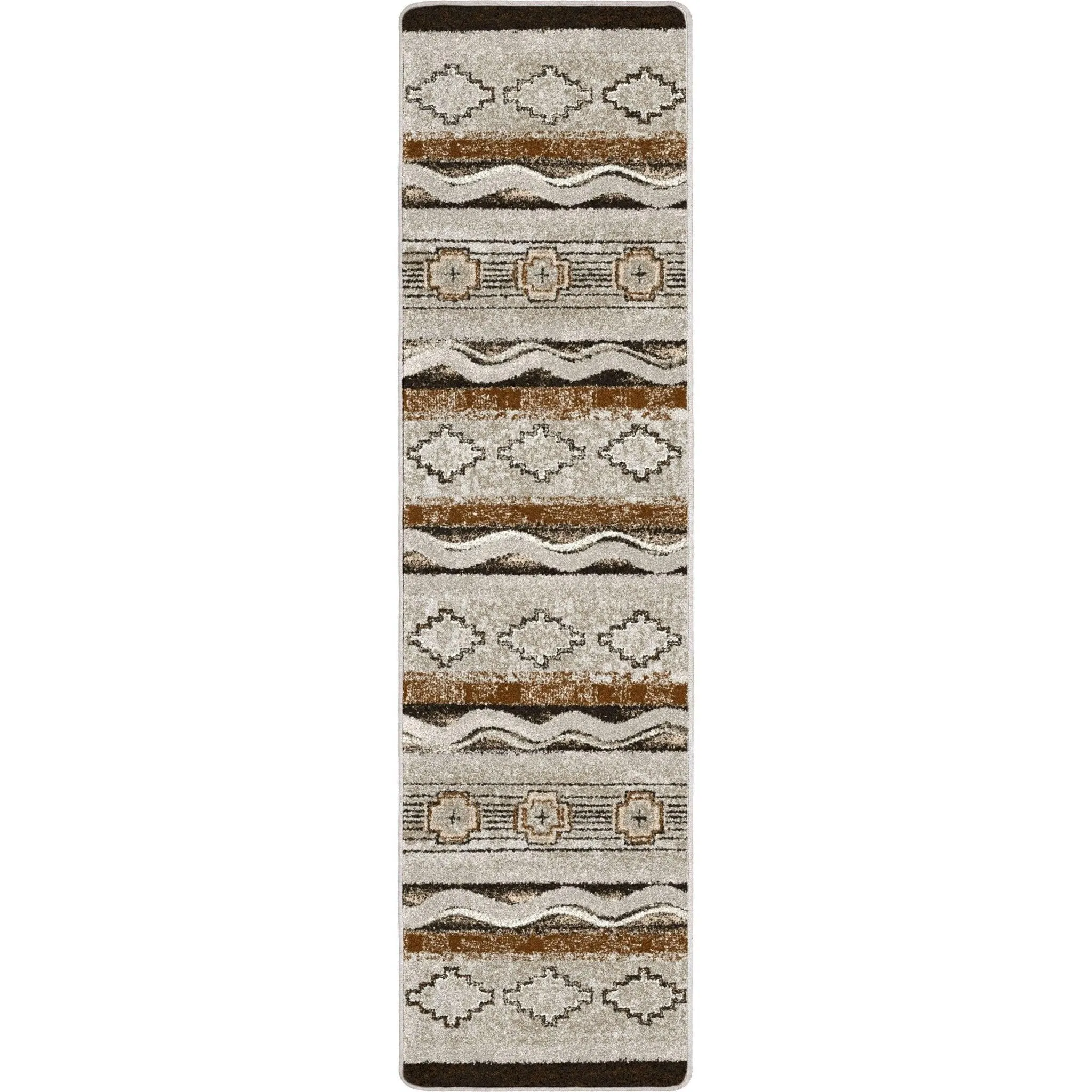 Barton Beige Southwestern Floor Runner