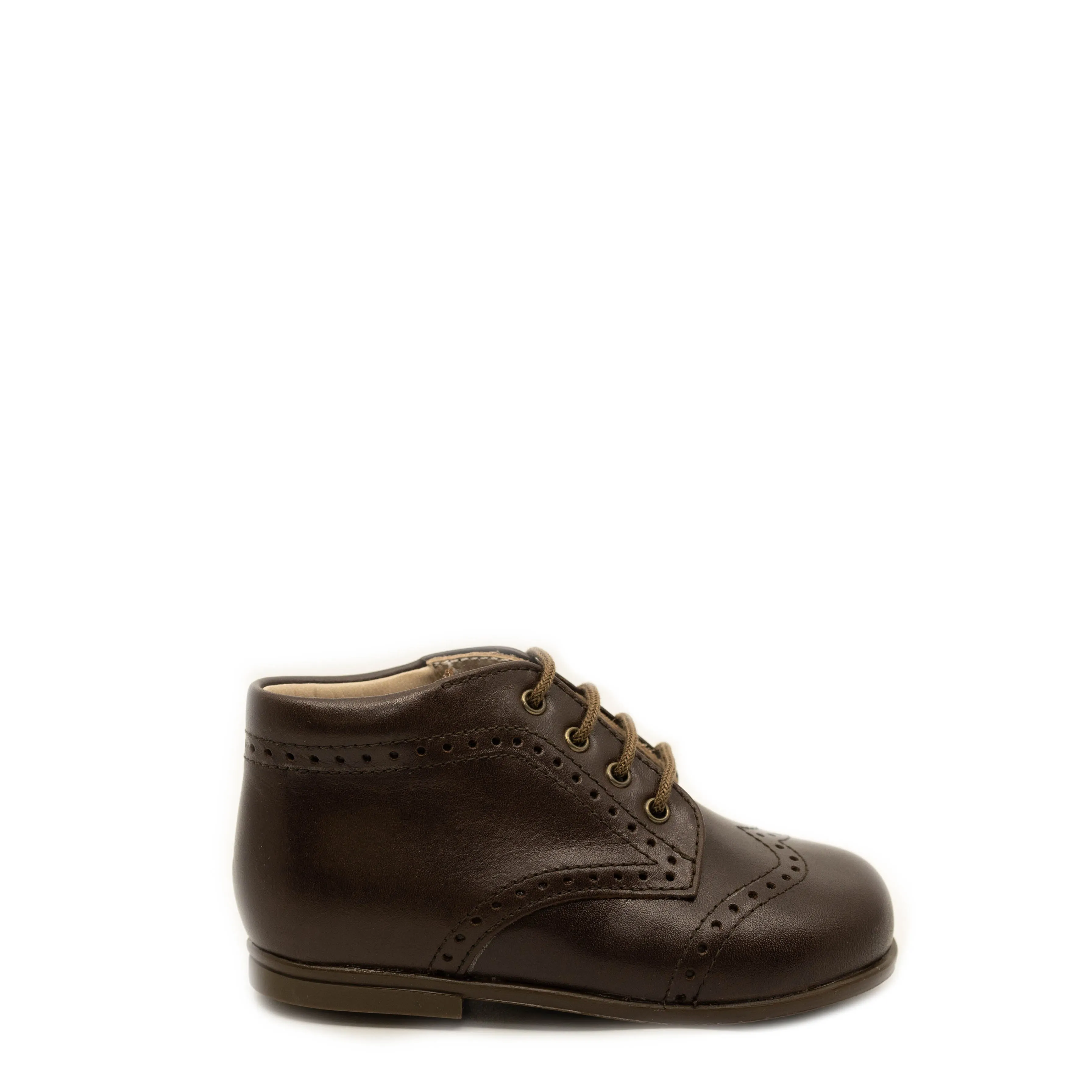 Beberlis Dark Brown Wingtip Baby Bootie