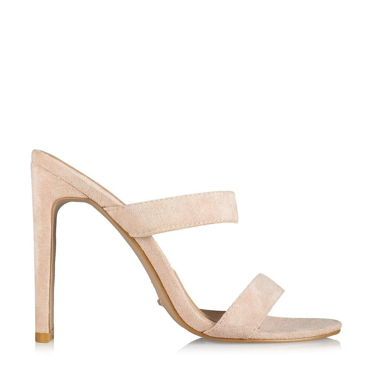 Billini Dionis Twin Strap Mule in Blush Suede