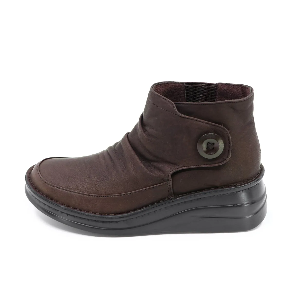 Bimu Dark Brown Real Support Soft Boots