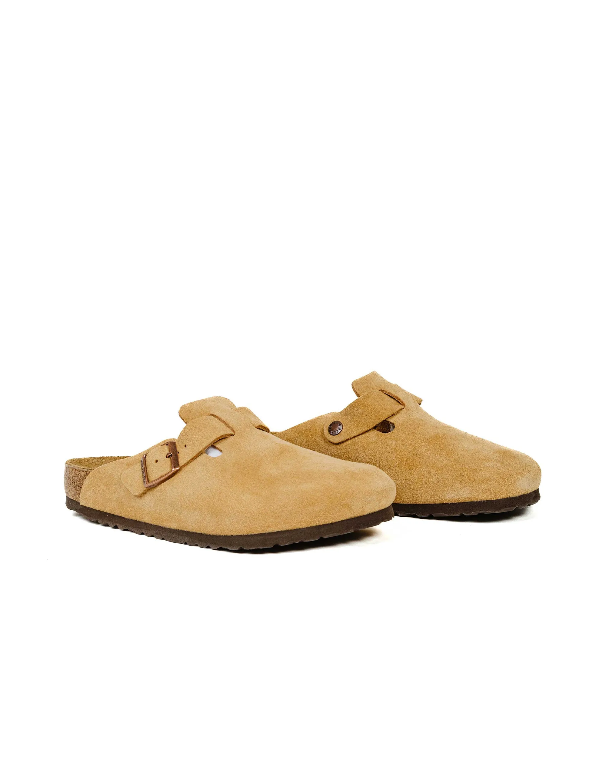 Birkenstock Boston Latte Cream Suede