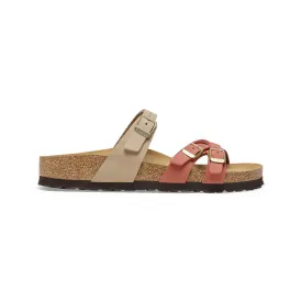 BIRKENSTOCK FRANCA SANDCASTLE/MARS RED NUBUCK - WOMENS