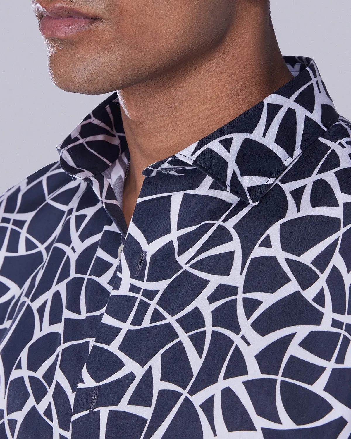 Black Abstract Printed Shirt