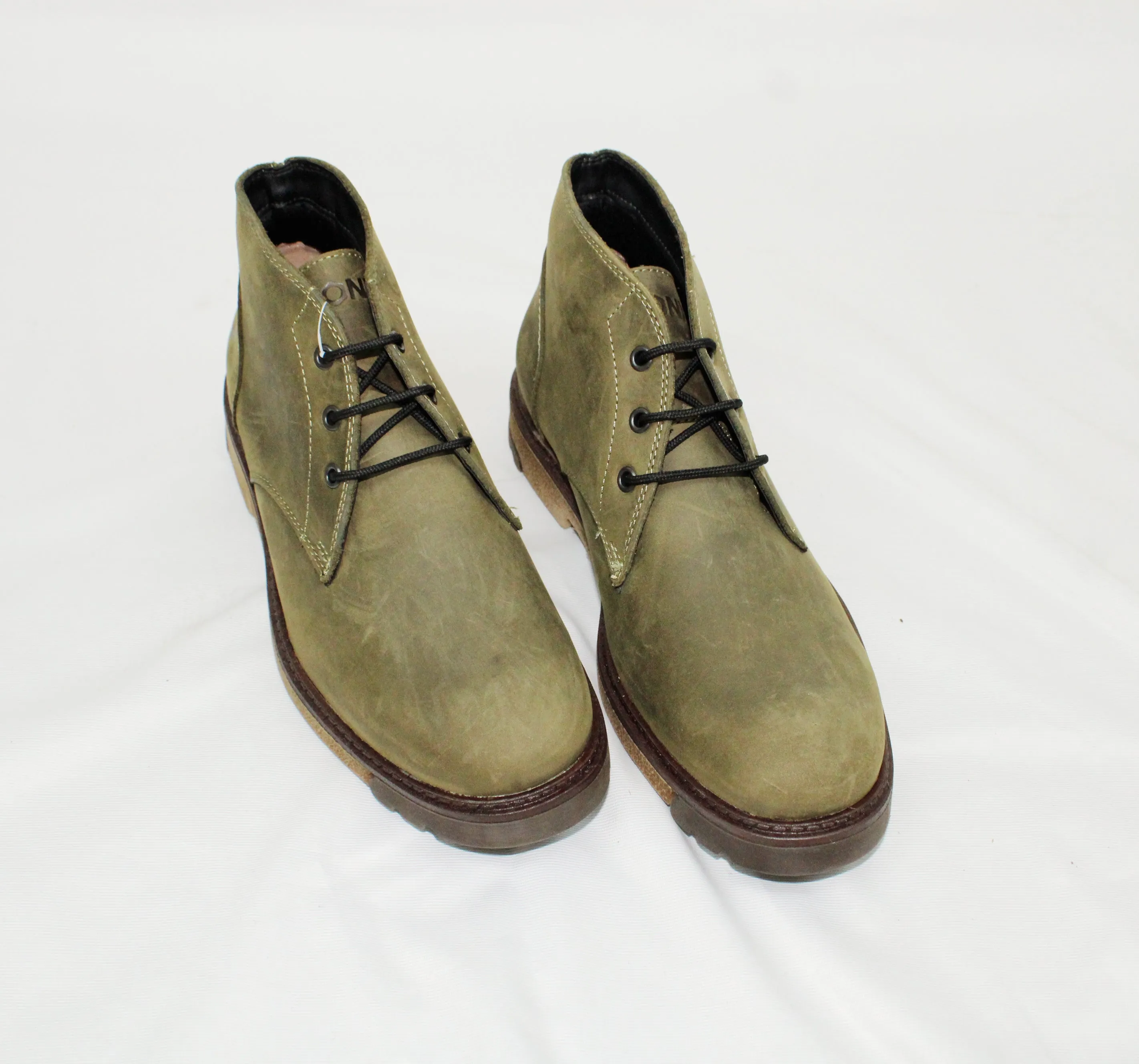 Bronx Leather  Olive San Diego Boot