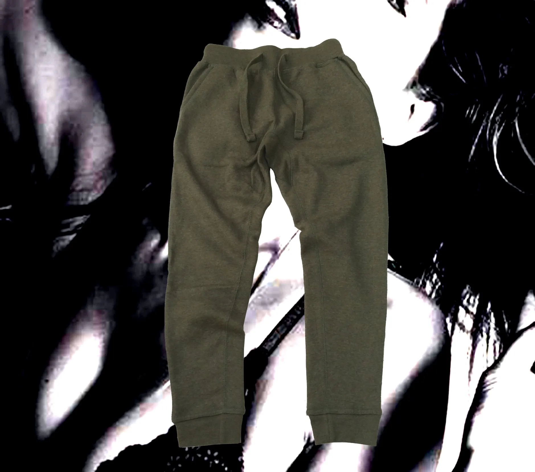 Brooklyn Work Ribbon Fleece Jogger Pant Military Green Heather