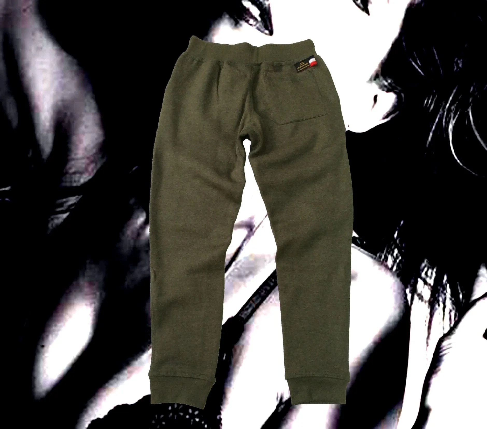 Brooklyn Work Ribbon Fleece Jogger Pant Military Green Heather