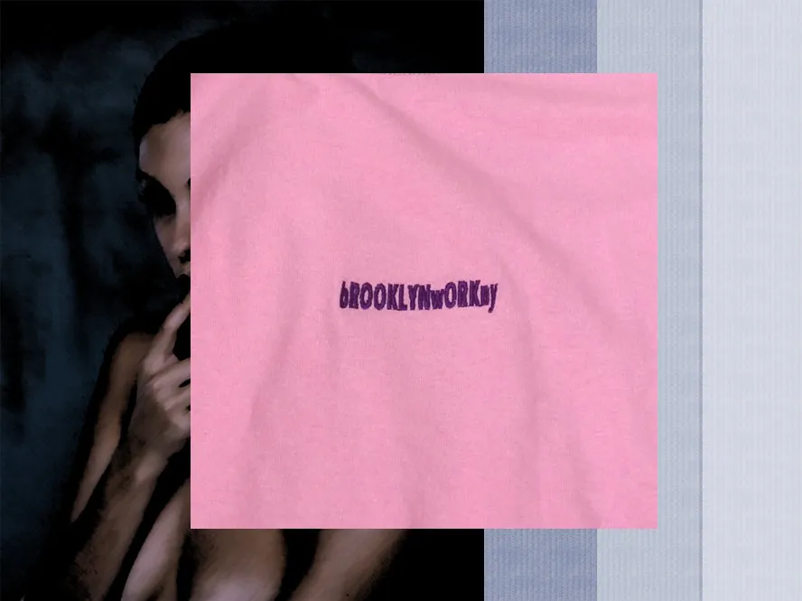 Brooklyn Work T25 Embroidery Logo S/S Tee Pink