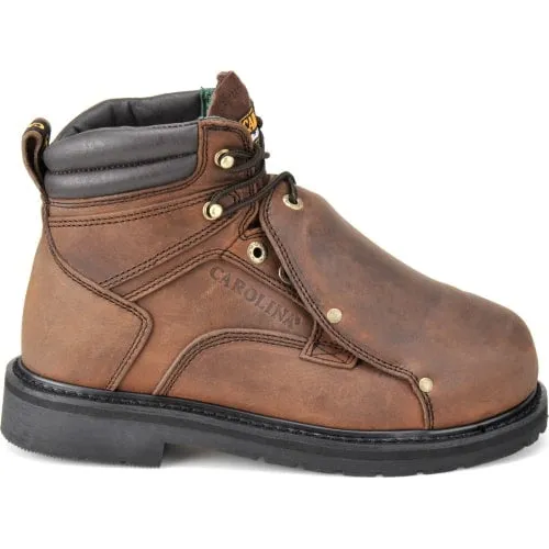 Carolina Men's Metpro Lo 6" Steel Toe Metguard Work Boot -Brown- 599