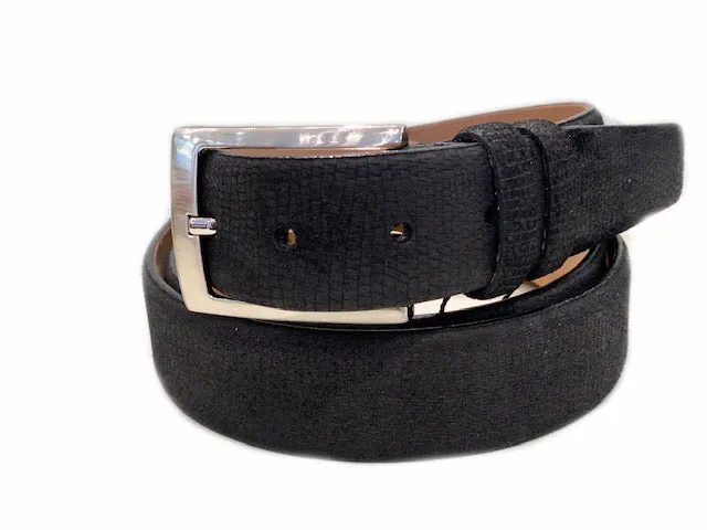 Corrente Suede Belt Black