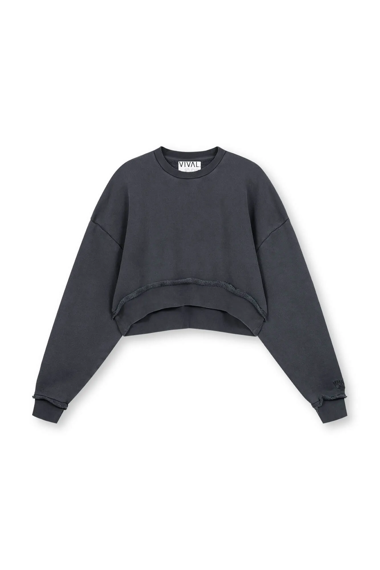 Cropped Sweatshirt Vance (Anthrazit)