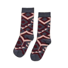 Dakota - Organic Cotton Crew Socks - Indigo