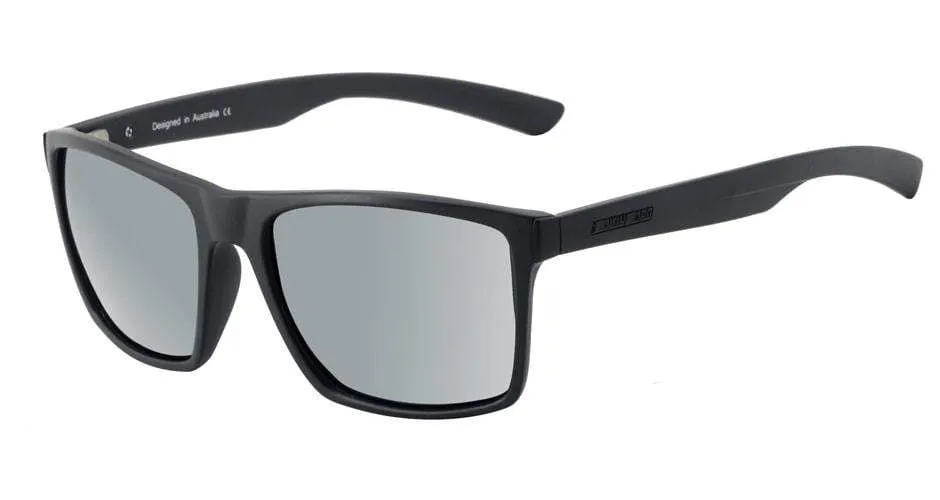 DD Volcano Satin Black - Grey/Silver Mirror Polarised