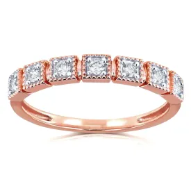 Diamond Ring 1/6ct TDW in 10k Rose Gold