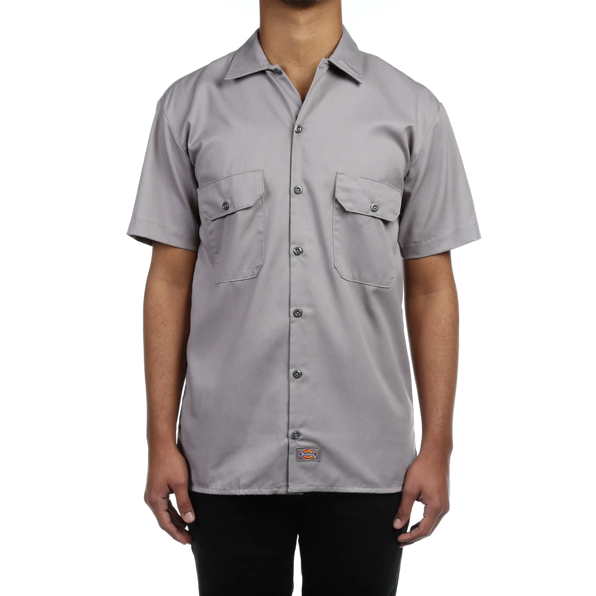 Dickies Mens S/S Work Shirt - Silver