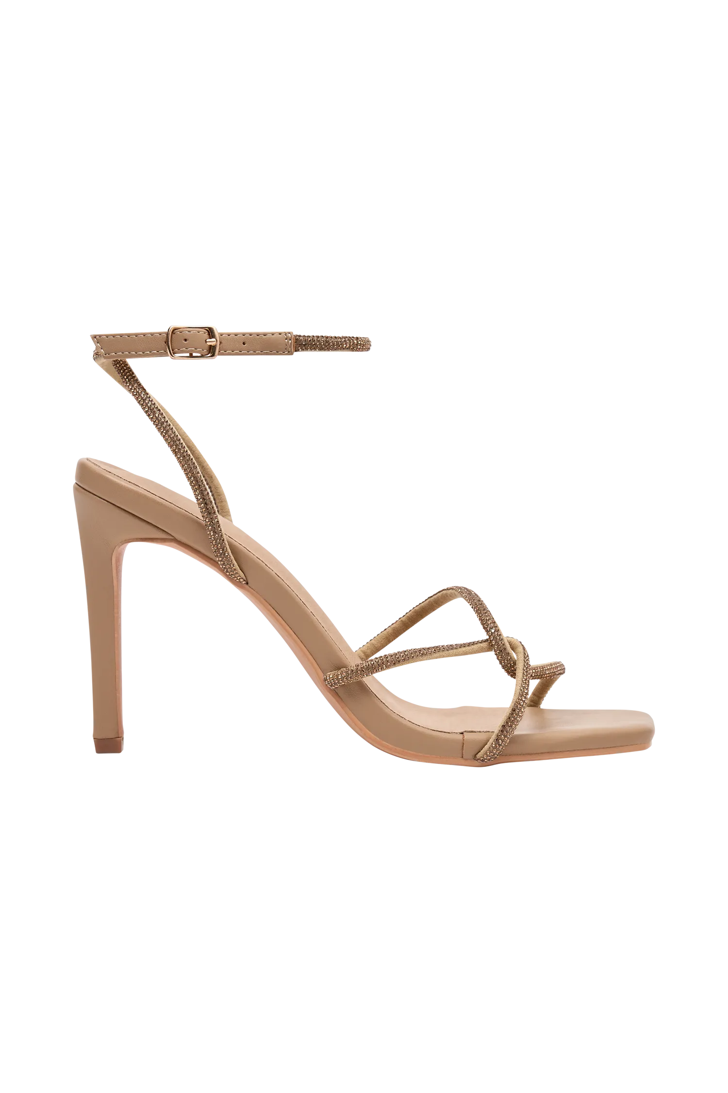 Dion Diamante Heel - Nude