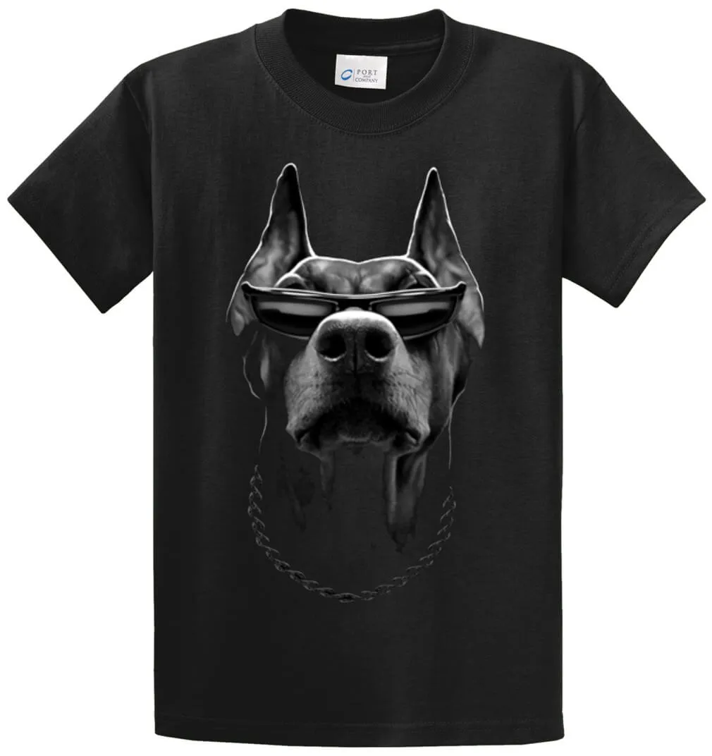 Doberman Printed Tee Shirt (Oversized)