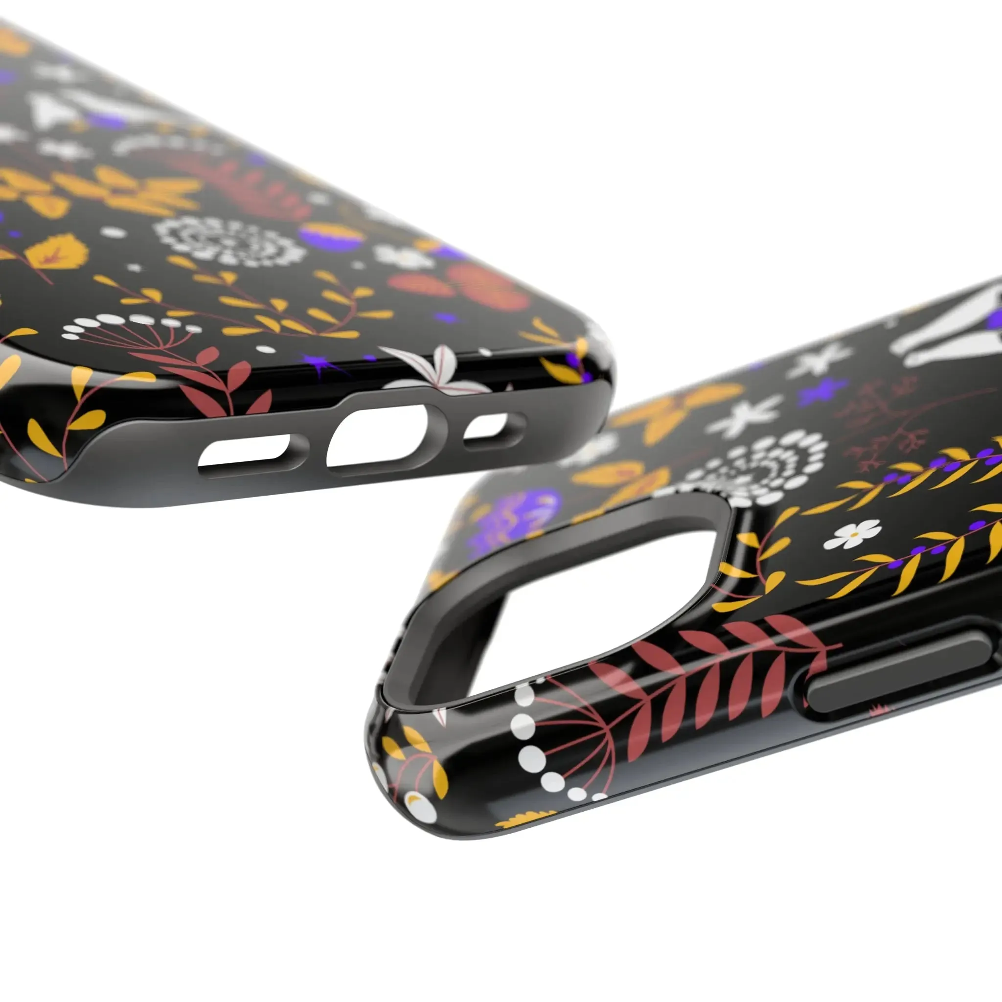 Dove Garden | Black Floral Case