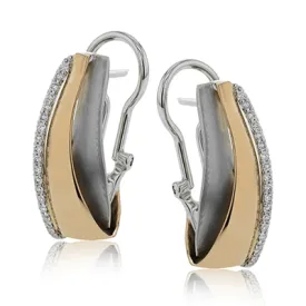 Earrings in 18k Gold with Diamonds