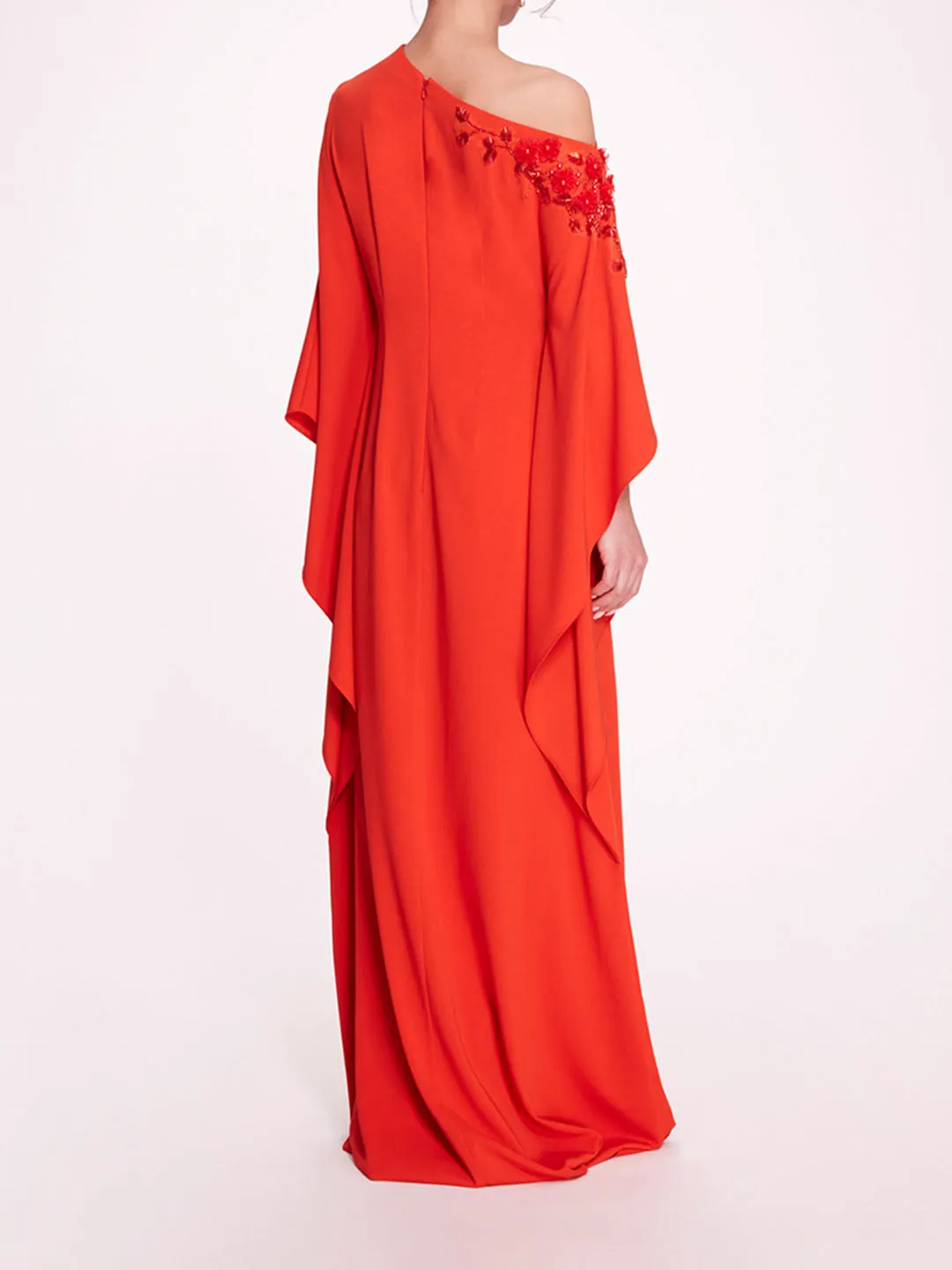 Embroidered Draped Kaftan