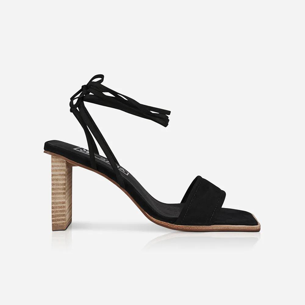 Faith Heel Black Suede