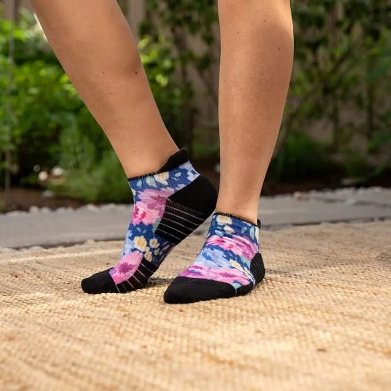 Floral Ankle Compression Socks