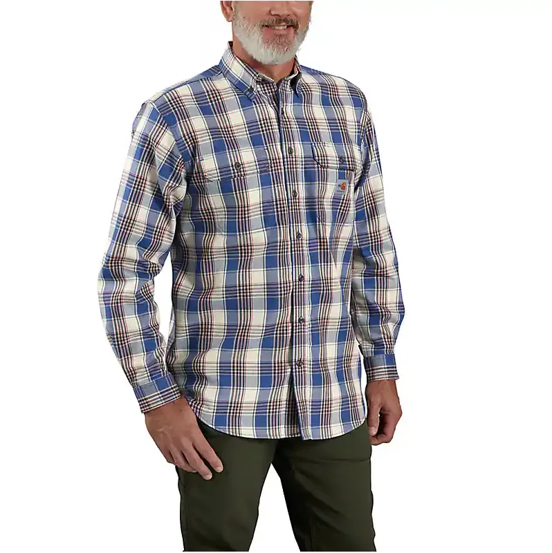 FR FORCE RUGGED FLEX/TWILL PLAID SHIRT-104507