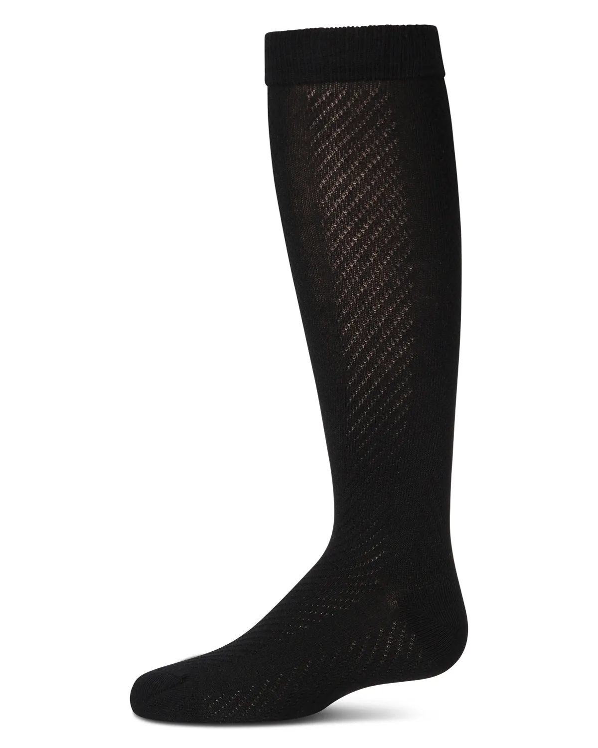 Girls' Pointelle Cotton Blend Knee High Sock