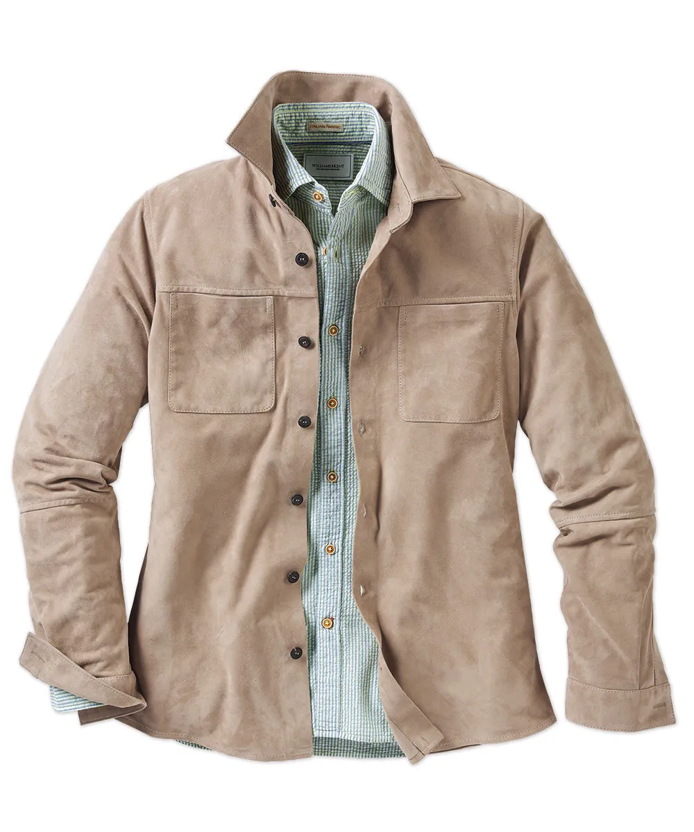 Goat Suede Shirt Jacket