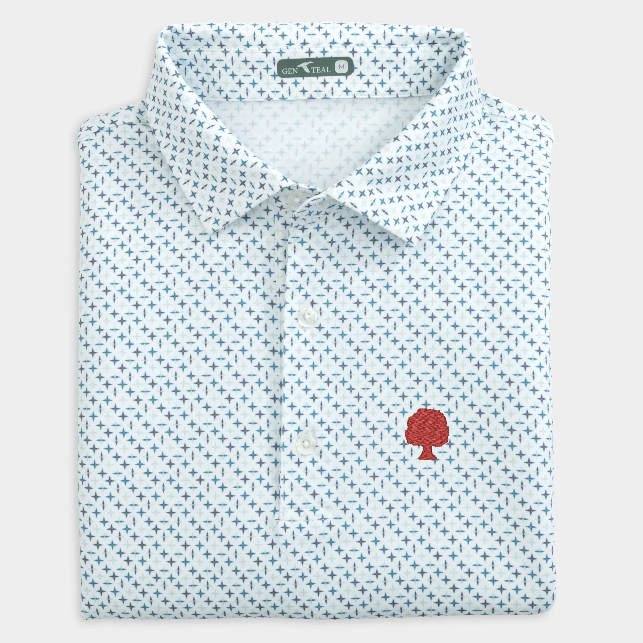 Grove Collective Star Printed Performance Polo