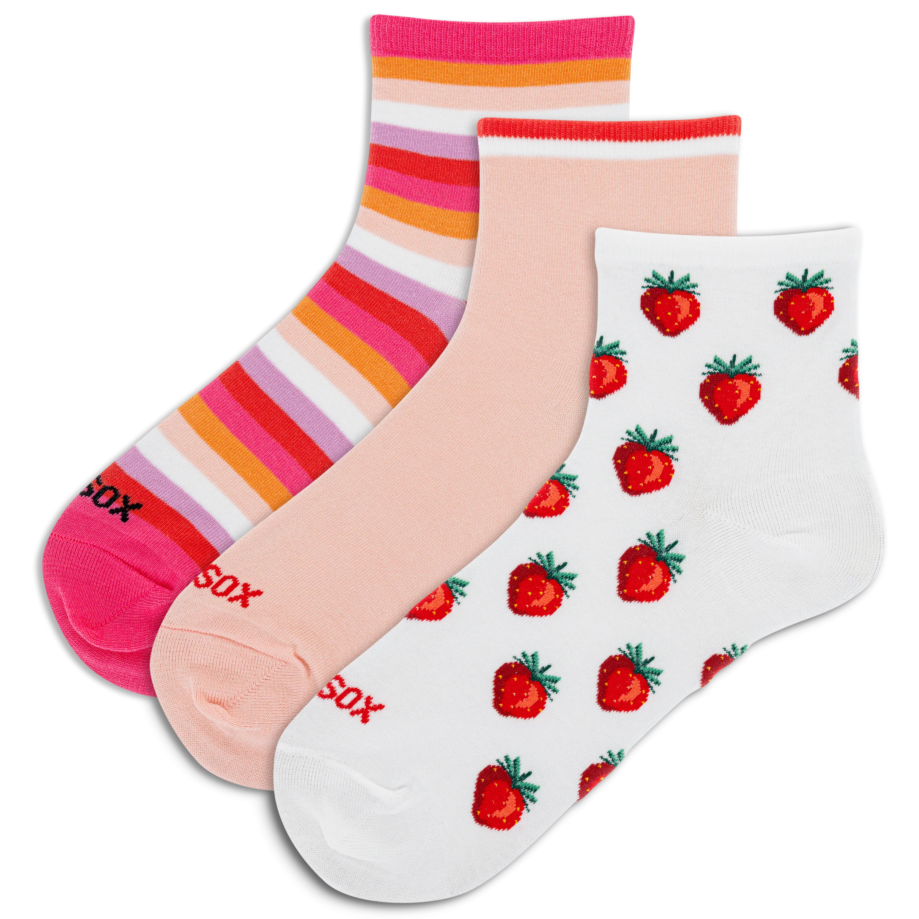 HOTSOX Women's Strawberry Anklet Socks