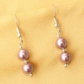 Imeora Peach 8mm Shell Pearl Earrings