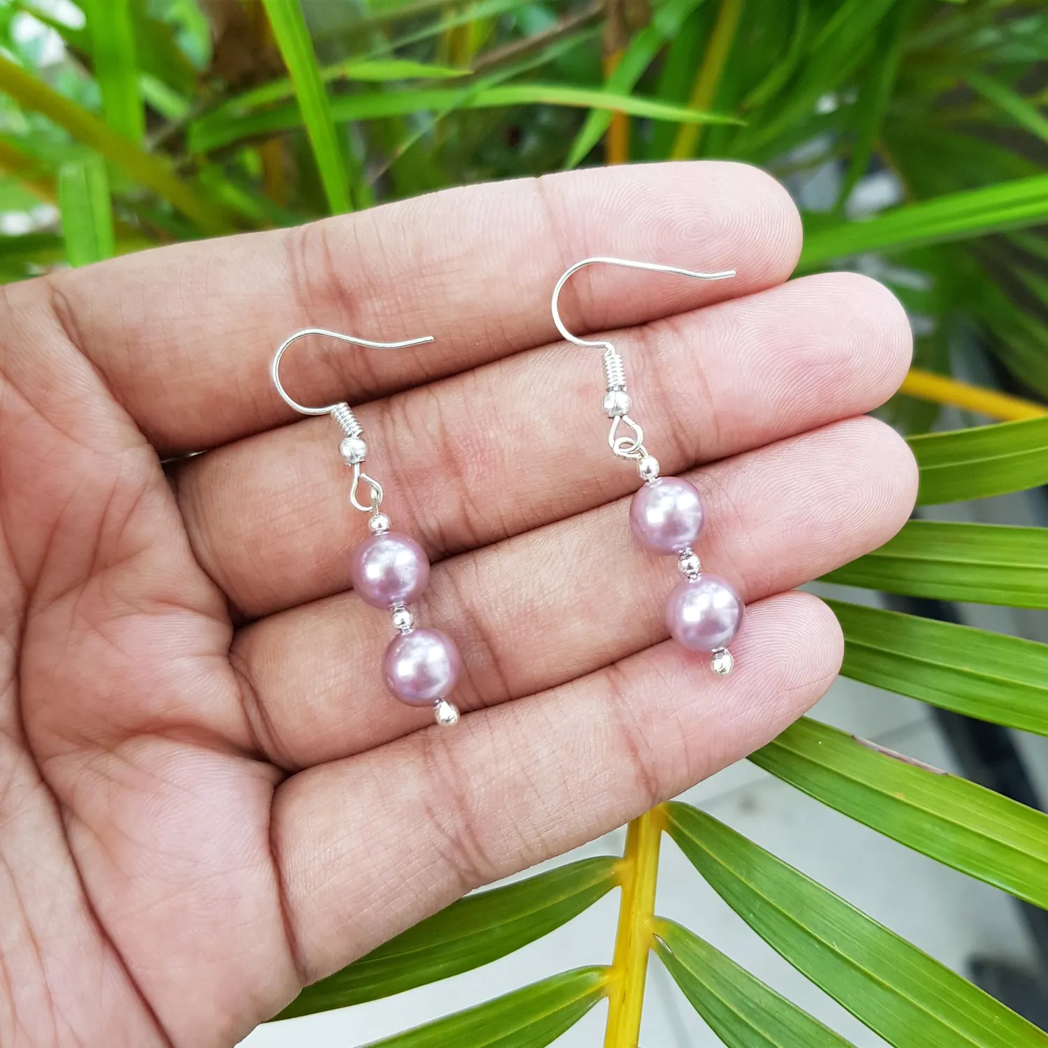 Imeora Peach 8mm Shell Pearl Earrings