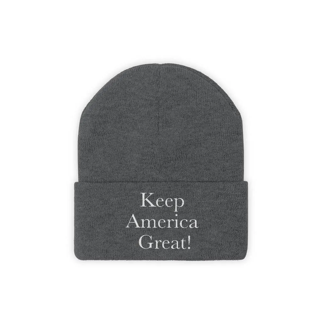 Keep America Great Emboridered #KAG Trump Knit Cap