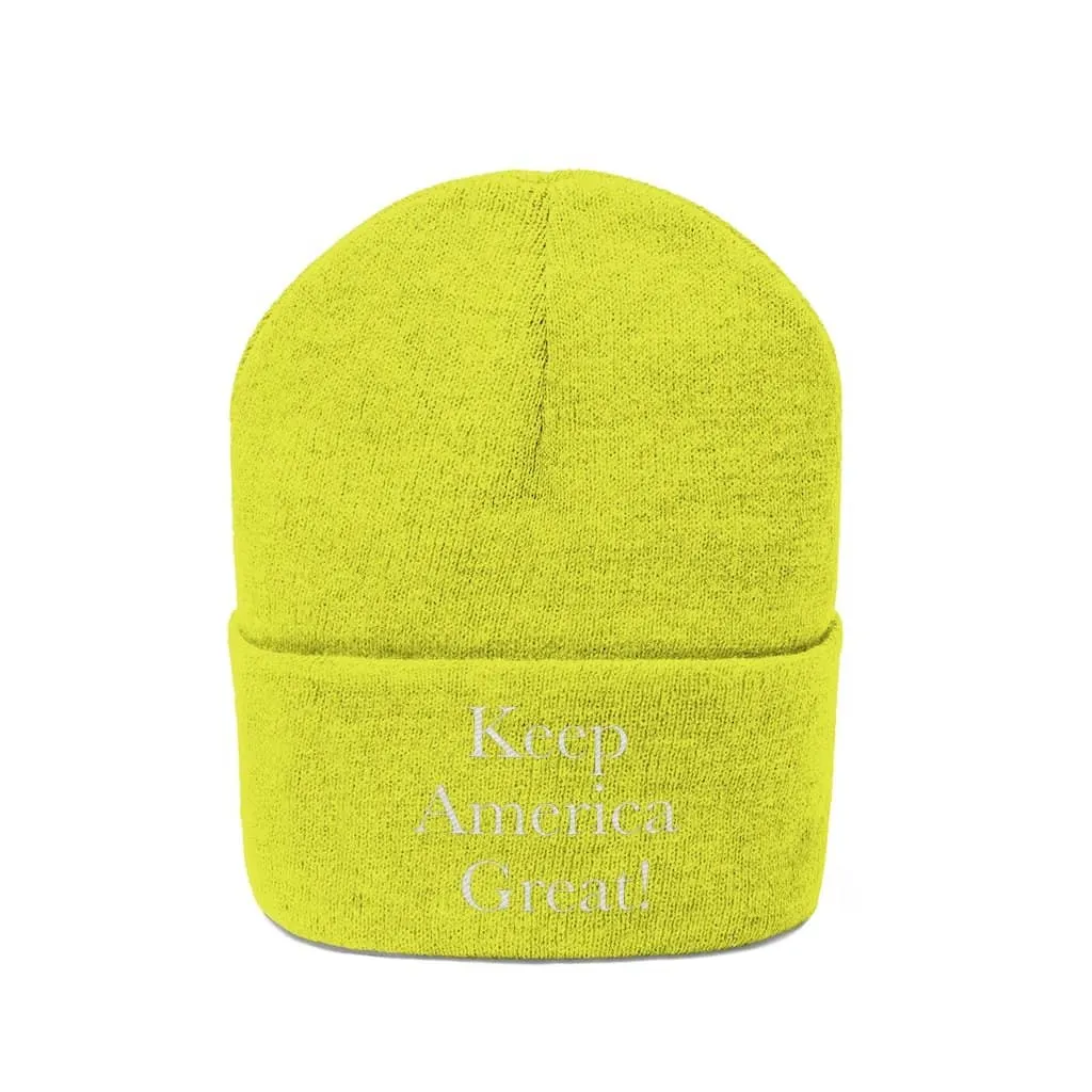 Keep America Great Emboridered #KAG Trump Knit Cap