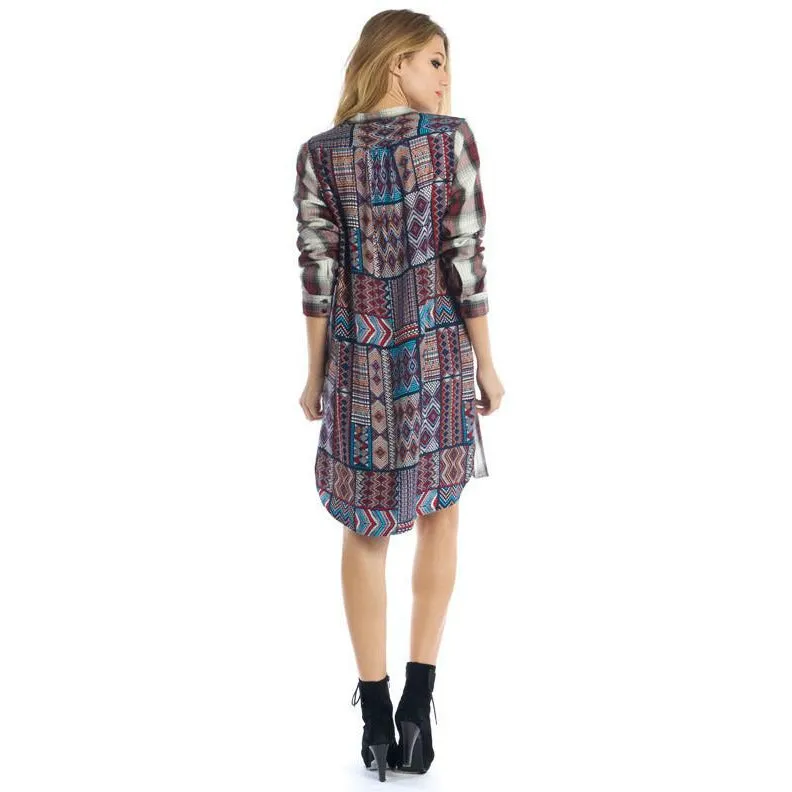 Lisa Native Plaid Dress