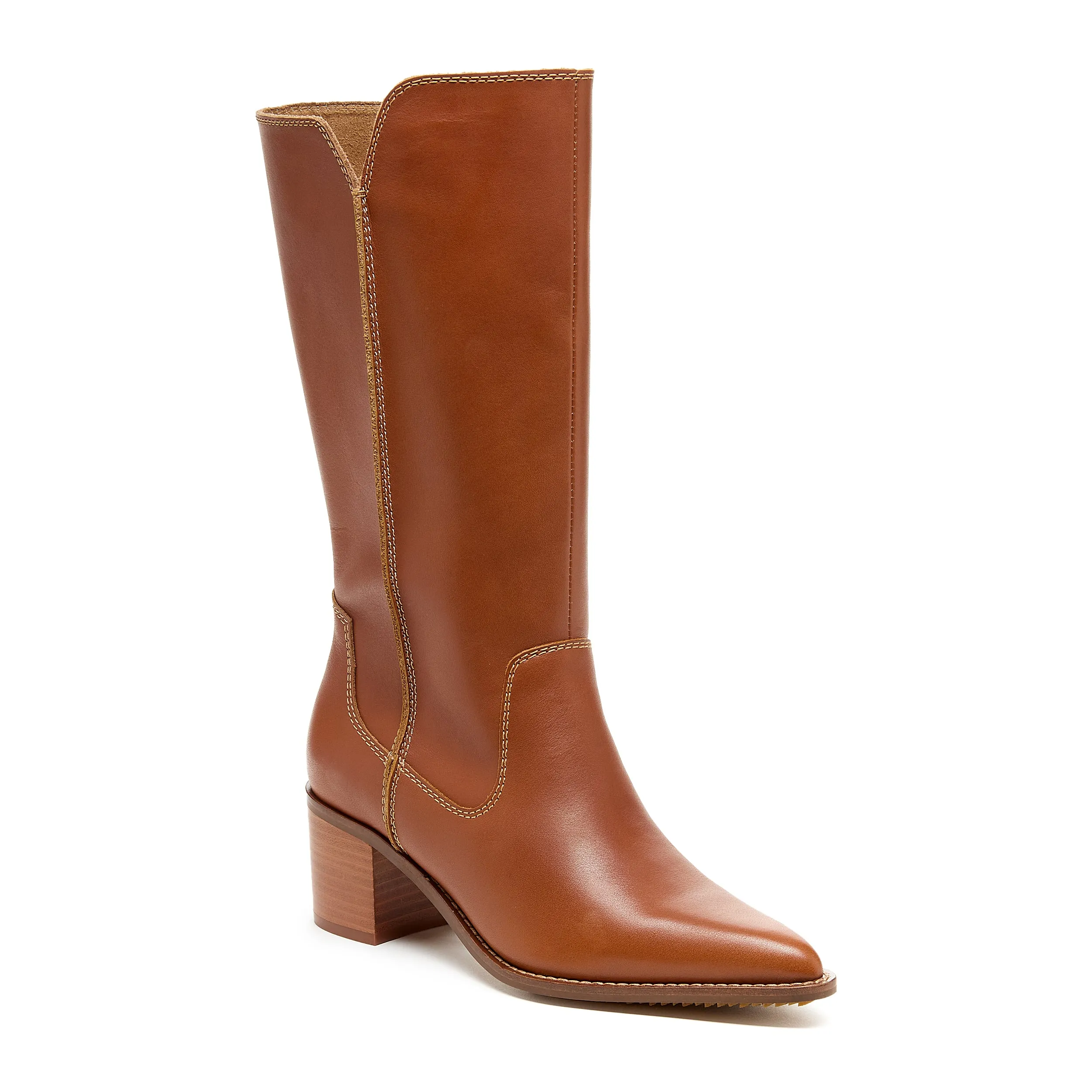 Marshall  Caramel Pointed Toe Boots