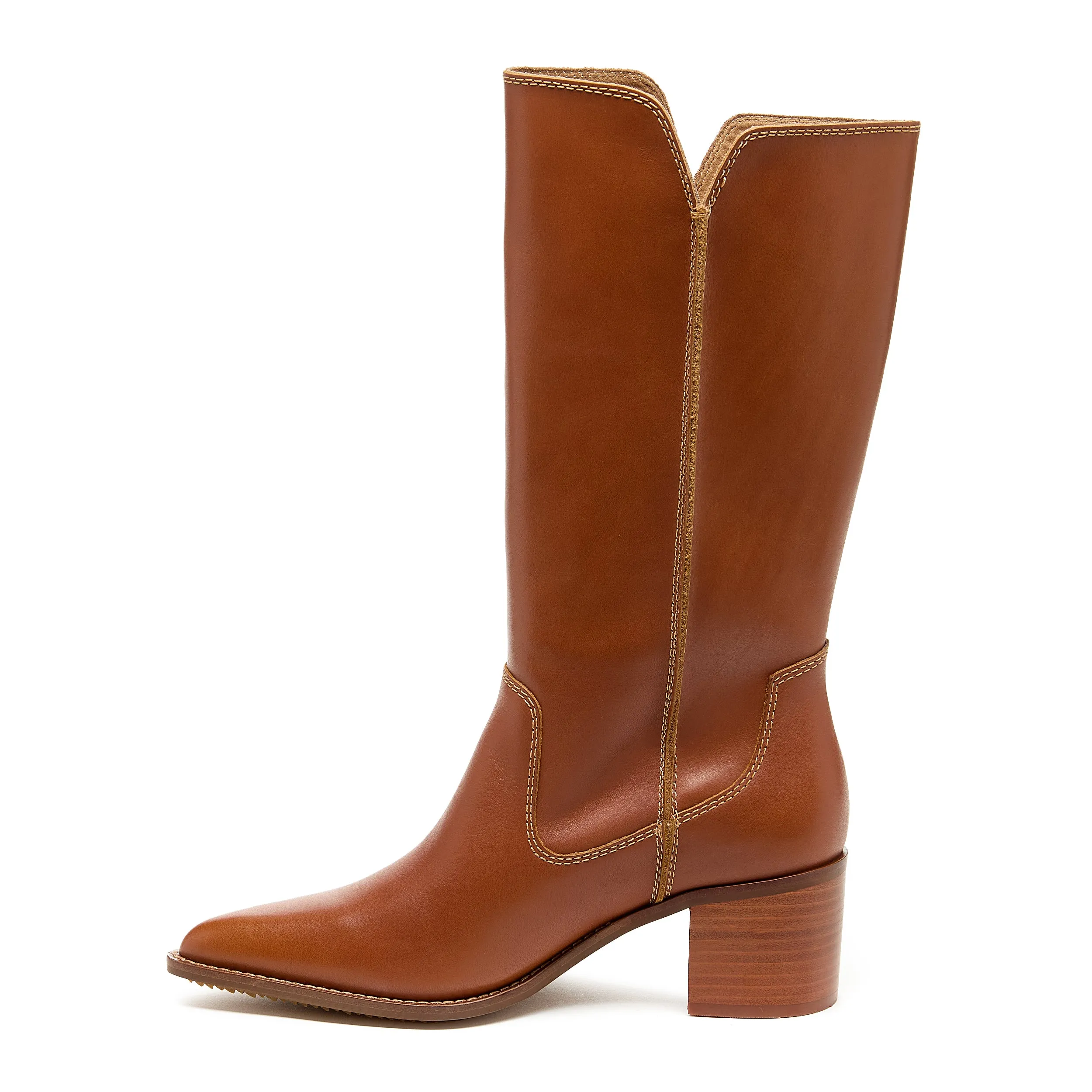 Marshall  Caramel Pointed Toe Boots